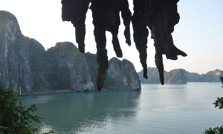See Halong Bay from the Drum cave