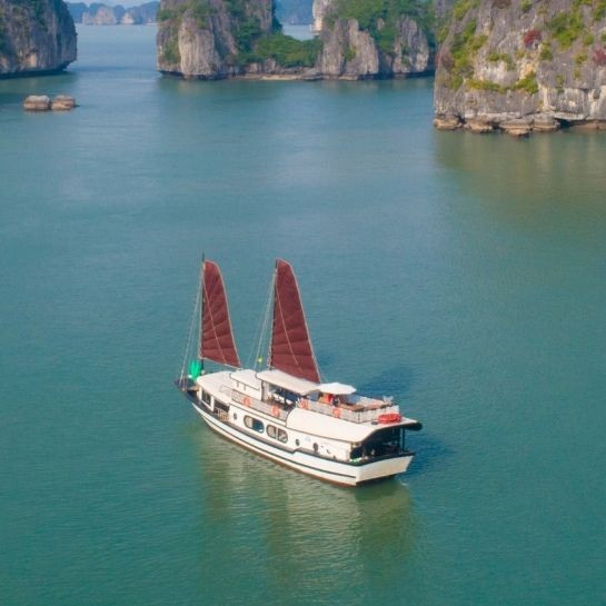 Prince Junk Cruise Bai Tu Long Bay 2 Day 1 Night Itinerary