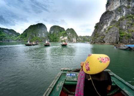 Halong Bay - Sung Sot Cave - Luon Cave - Titov Beach - Halong International Cruise Port
