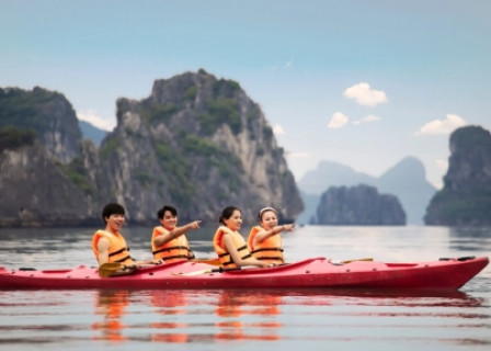 Ha Long Harbor - Bai Tu Long Bay - Thien Canh Son Cave - Ha Long Harbor