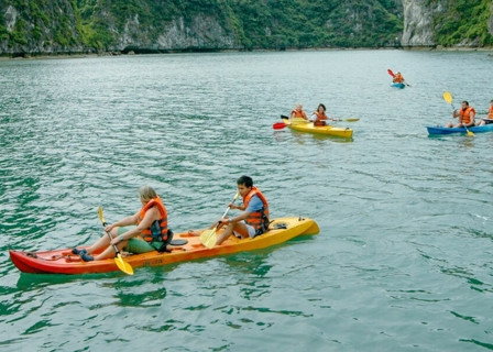 Dark & Bright Cave - Lan Ha Bay - Tuan Chau Port - Hanoi (B, Br)